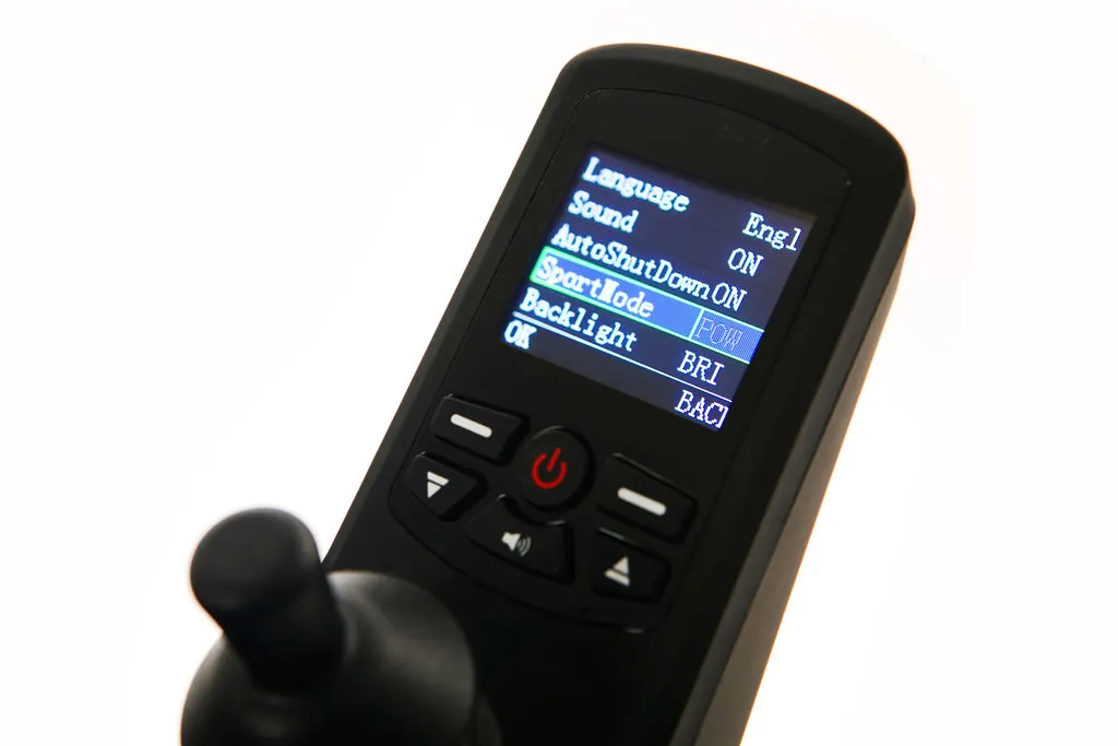 ErgoFold joystick controller and display